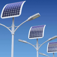 How high is the practical solar street light? What is the usual installation pitch?